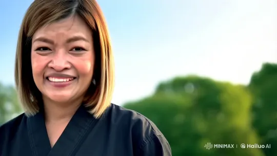 Woman in Black Uniform Excels in Martial Arts – AI Generated Video | Hailuo AI