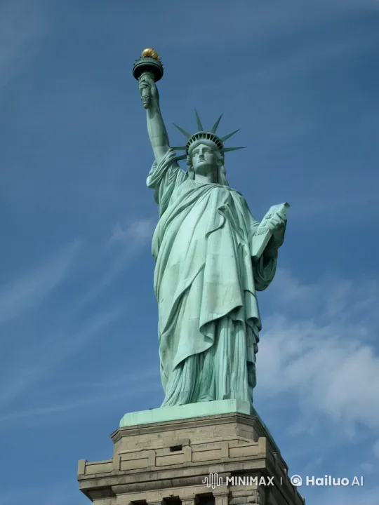 Statue of Liberty Ascends Skyward on Rocket Boosters – AI Generated Video | Hailuo AI