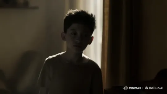 Boy in Dim Light: A Study in Contemplation – AI Generated Video | Hailuo AI