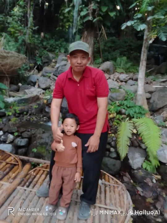 Child Practices Kung Fu on Bamboo Raft in Nature – AI Generated Video | Hailuo AI