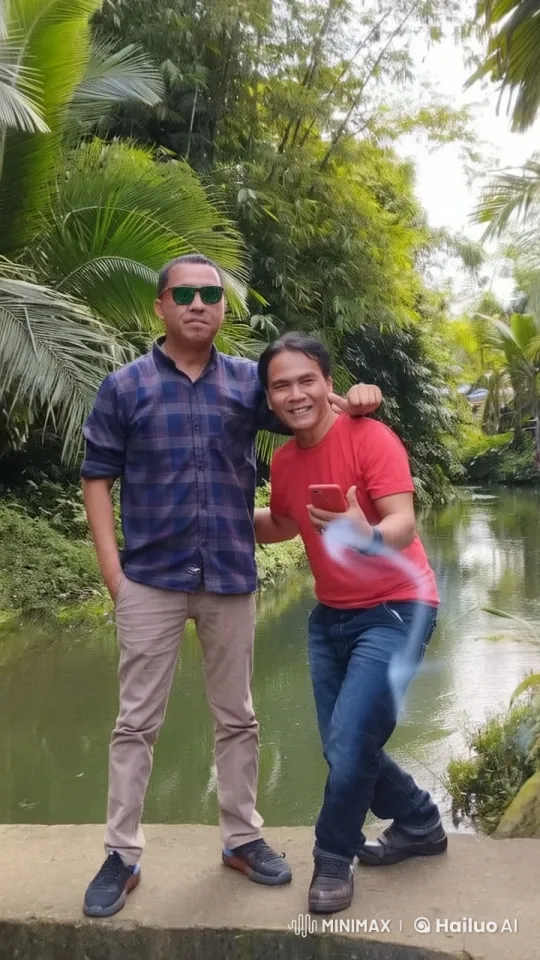 Martial Artists Display Skills in Tropical Setting – AI Generated Video | Hailuo AI