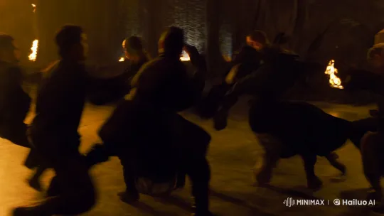 Stylized Martial Arts Fight with Dynamic Camera Work – AI Generated Video | Hailuo AI