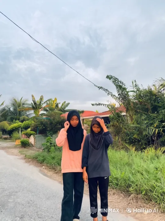 Young Girls Practicing Kung Fu in Serene Street Setting – AI Generated Video | Hailuo AI