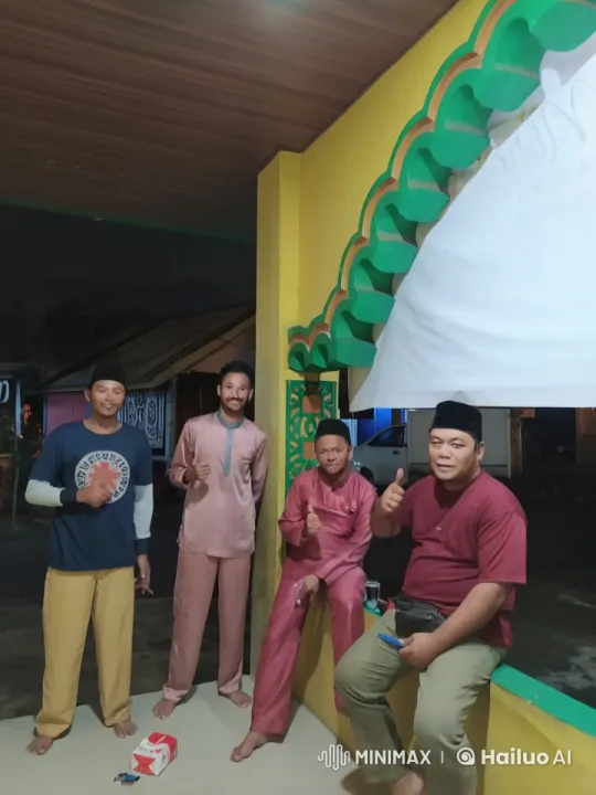 Men Demonstrate Kungfu Skills Under Vibrant Night Sky – AI Generated Video | Hailuo AI