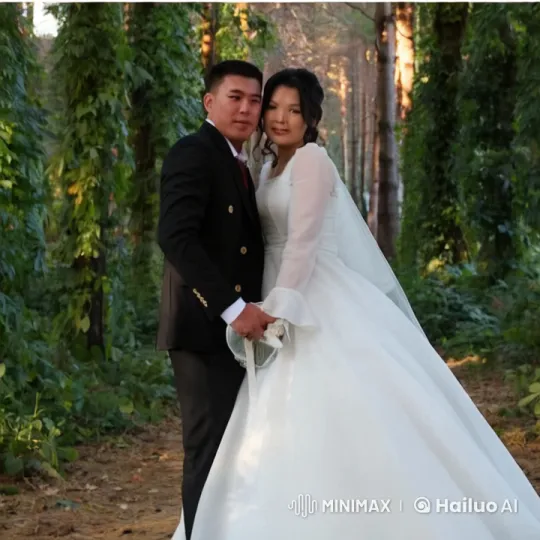 Bride and Groom Engage in Martial Arts Display – AI Generated Video | Hailuo AI
