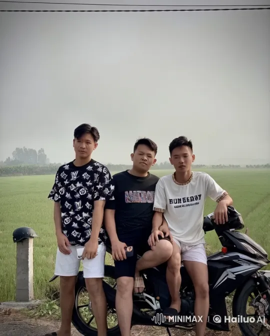 Three Friends Playfully Sparring in Countryside – AI Generated Video | Hailuo AI