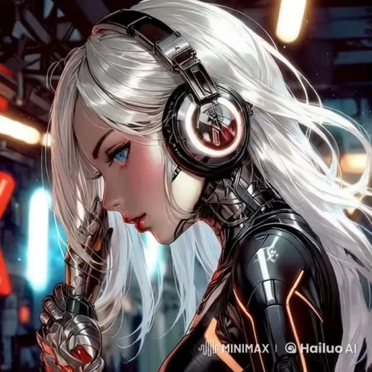 Futuristic Girl in Robotic Suit Reacts in Surprise – AI Generated Video | Hailuo AI