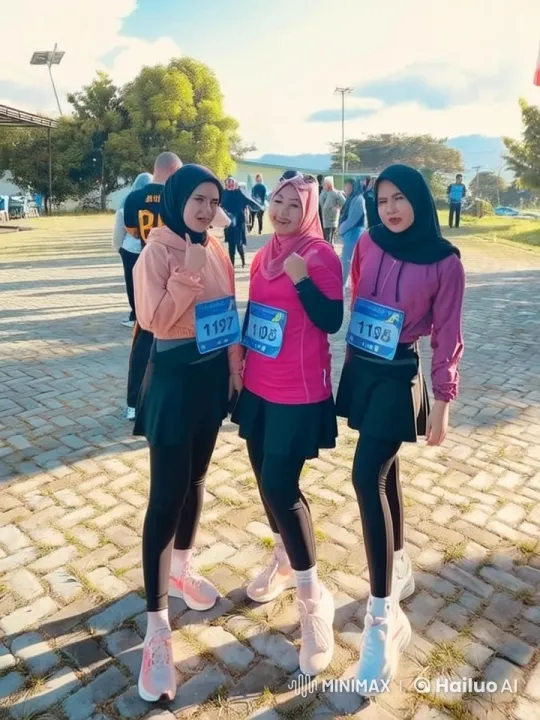 Athletes Prepare for Marathon in Park – AI Generated Video | Hailuo AI