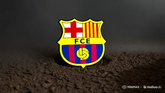 FC Barcelona's Logo Sinks in Mud, Real Madrid's Soars with Trophies – AI Generated Video | Hailuo AI
