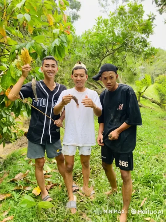 Young Men Display Martial Arts Skills in Lush Outdoor Setting – AI Generated Video | Hailuo AI