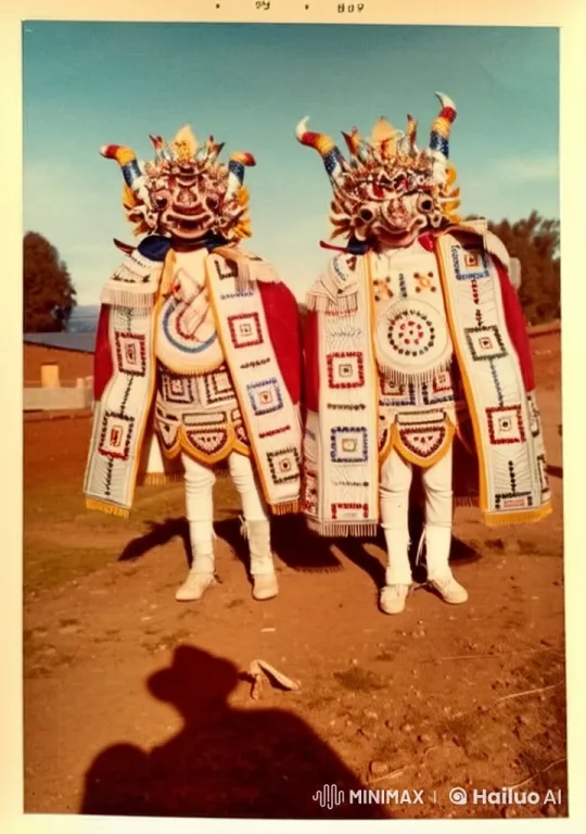 Live2D Animation: Vibrant Devil Costumes in Outdoor Dance Performance – AI Generated Video | Hailuo AI