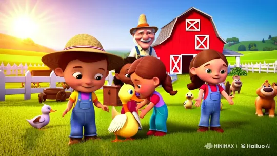 Old MacDonald's Joyful Farm Adventure – AI Generated Video | Hailuo AI
