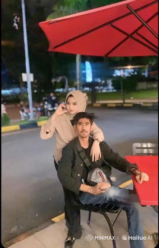 Nighttime Kung-Fu Display Under Red Umbrella – AI Generated Video | Hailuo AI