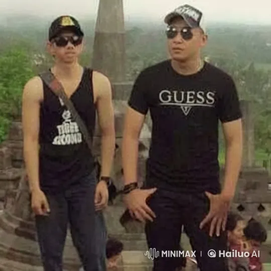Young Men Perform High Kick on Stone Structure – AI Generated Video | Hailuo AI