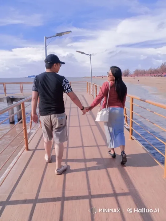 Couple's Graceful Martial Arts Display on Serene Pier – AI Generated Video | Hailuo AI