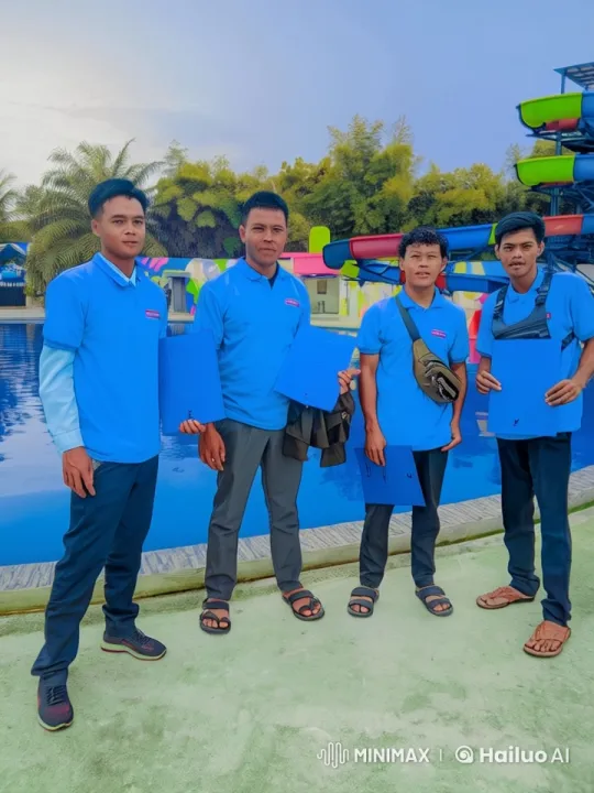 Vibrant Water Park Kung Fu Showdown with Live2D Animation – AI Generated Video | Hailuo AI