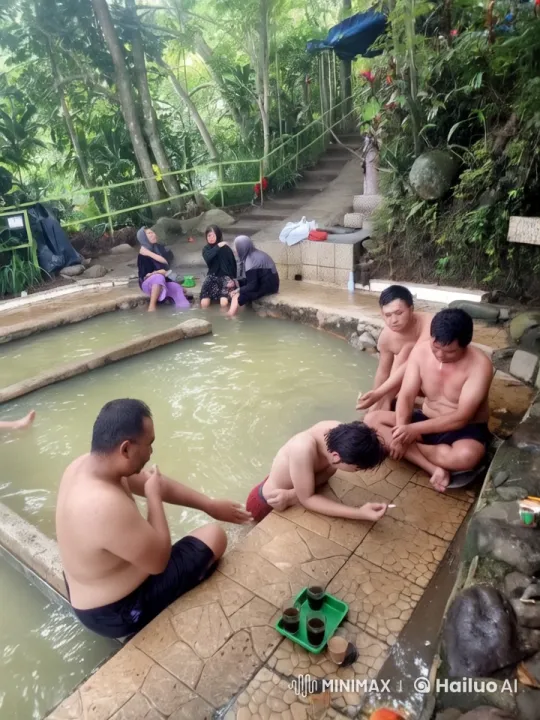 Tranquil Hot Spring Transformed by Dramatic Kungfu Display – AI Generated Video | Hailuo AI