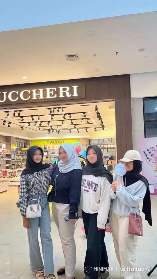 Four Women Engage in Intense Kungfu Battle at Mall – AI Generated Video | Hailuo AI