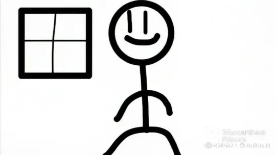 Stick Figure Escapes Police in Live2D Chase Animation – AI Generated Video | Hailuo AI