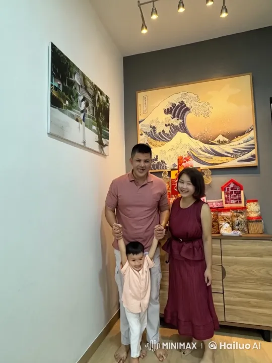 Family Embraces Kung Fu Culture Indoors – AI Generated Video | Hailuo AI