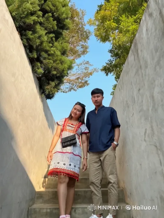 Kung Fu Fight on Outdoor Stairs Amidst Nature – AI Generated Video | Hailuo AI