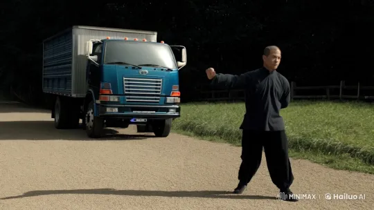 Kungfu Fight Scene: Jumping, Kicking, and Punching – AI Generated Video | Hailuo AI