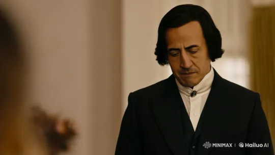 Man in Formal Suit Poses Thoughtfully for Portrait – AI Generated Video | Hailuo AI