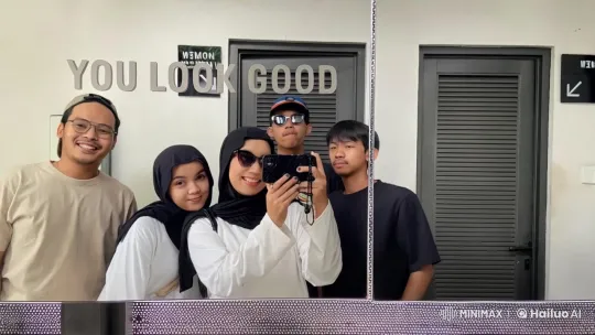 Friends Enjoy Kungfu in Women's Restroom Mirror – AI Generated Video | Hailuo AI