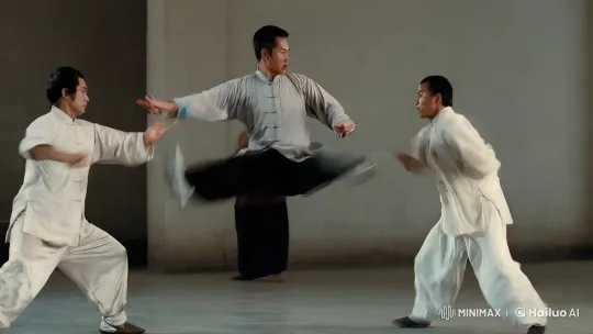 Cinematic Kungfu Showdown: Fluidity Meets Precision – AI Generated Video | Hailuo AI