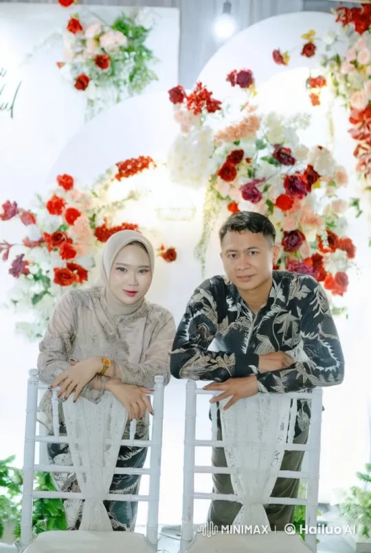 Elegant Couple Showcases Kung Fu Amidst Floral Beauty – AI Generated Video | Hailuo AI
