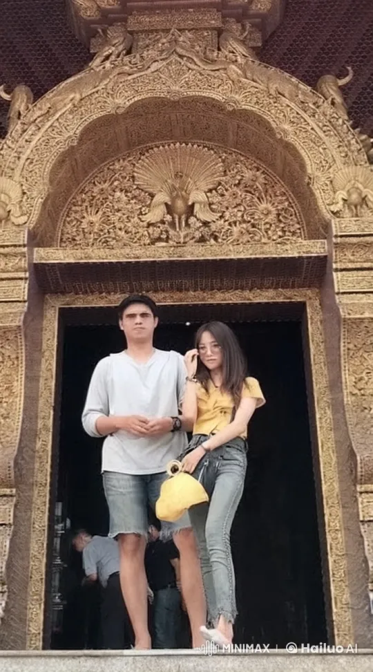 Dynamic Kung Fu Fight in Front of Ornate Archway – AI Generated Video | Hailuo AI