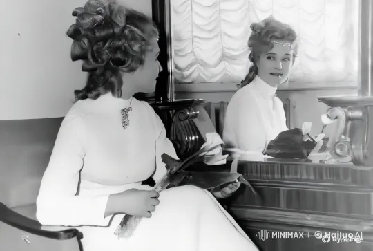 Vintage Elegance: Woman Prepares in Serene Setting – AI Generated Video | Hailuo AI