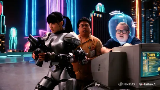 Alien Hunter Zeila in Futuristic Cityscape Action – AI Generated Video | Hailuo AI