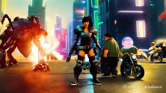 Japanese Sci-Fi Film: Zeira's High-Stakes Adventure in Futuristic City – AI Generated Video | Hailuo AI