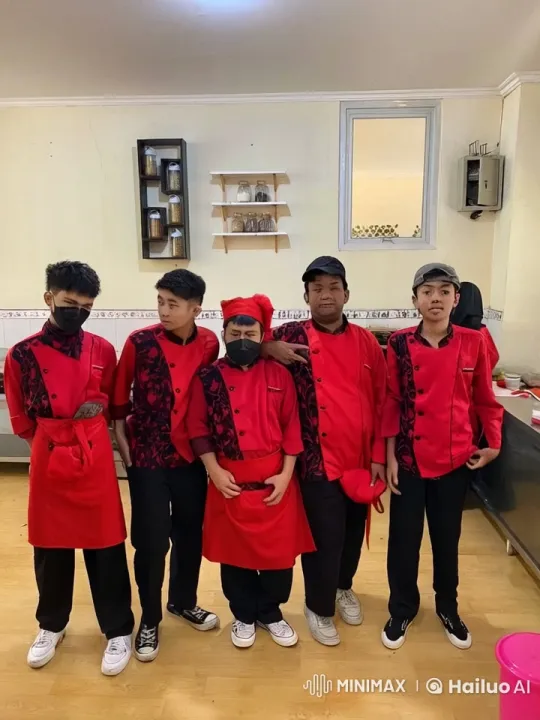 Colorful Kung Fu Team Performs Choreographed Fight in Kitchen – AI Generated Video | Hailuo AI
