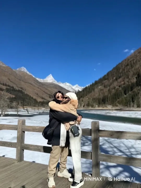 Kungfu Display in Snowy Mountain Landscape – AI Generated Video | Hailuo AI