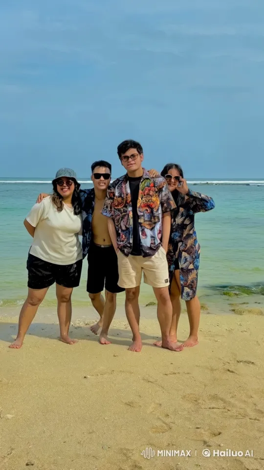 Friends Display Martial Arts on Beach with Energy and Grace – AI Generated Video | Hailuo AI