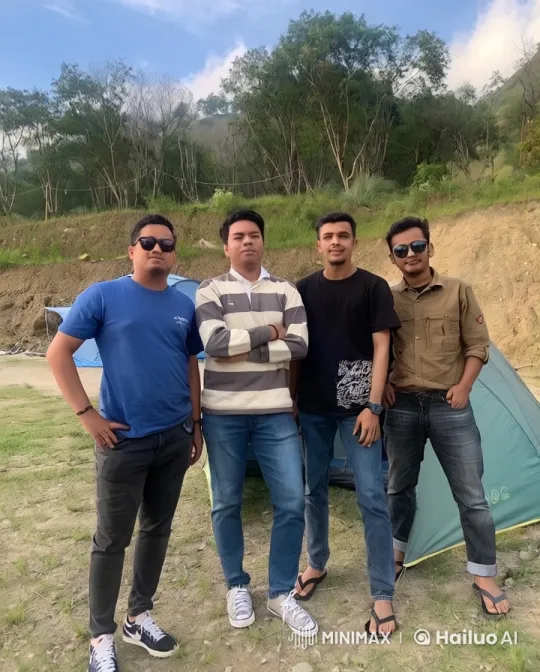 Young Men Enjoying Outdoors with Casual Camaraderie – AI Generated Video | Hailuo AI