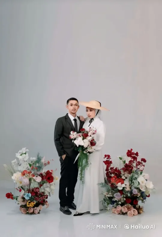 Couple Performs Dramatic Kung Fu in Floral Setting – AI Generated Video | Hailuo AI