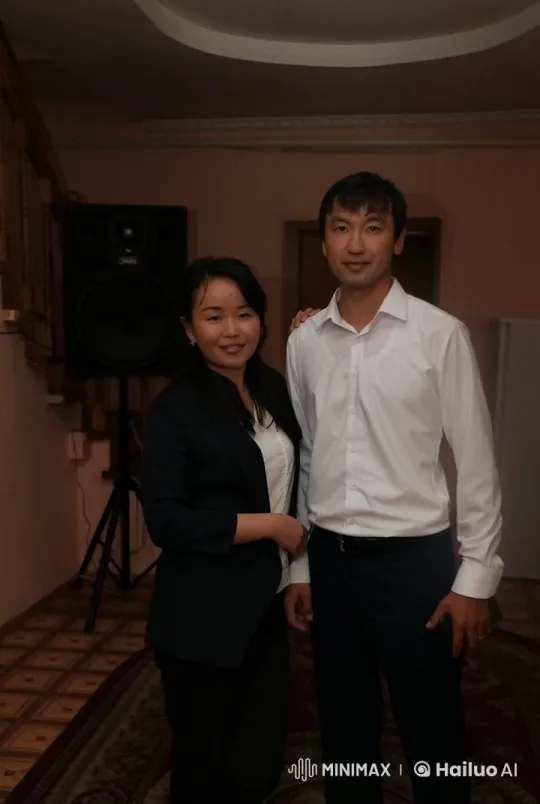 Couple Poses for Formal Photo at Celebration – AI Generated Video | Hailuo AI