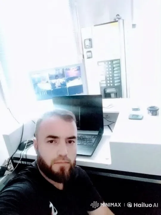 Young Adonis Pays Tribute to Aphrodite in Modern Control Room – AI Generated Video | Hailuo AI