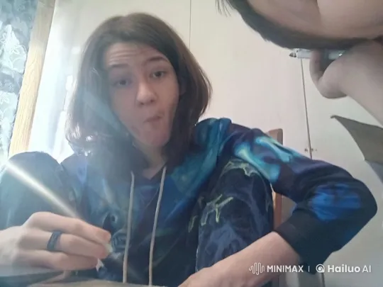 Artist Expresses Affection After Finishing Drawing – AI Generated Video | Hailuo AI
