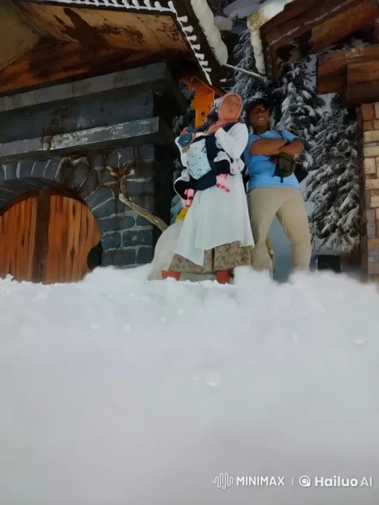 Winter Kung-Fu Duel with Baby Carrier – AI Generated Video | Hailuo AI