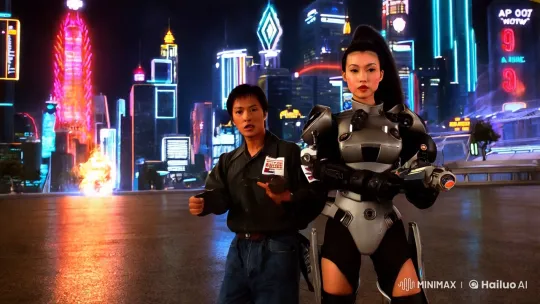 Japanese Sci-Fi Action Film with Futuristic Metropolis and Alien Hunters – AI Generated Video | Hailuo AI