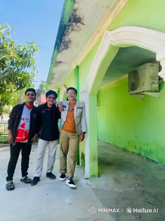 Three Friends Perform Kung Fu by a Green Building – AI Generated Video | Hailuo AI