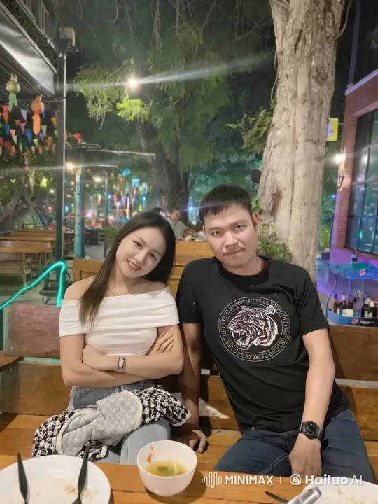 Couple Performs Kung Fu at Nighttime Restaurant – AI Generated Video | Hailuo AI