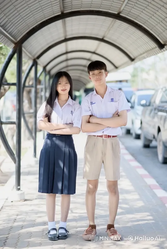 School Uniformed Students Engage in Dynamic Kung Fu Battle – AI Generated Video | Hailuo AI