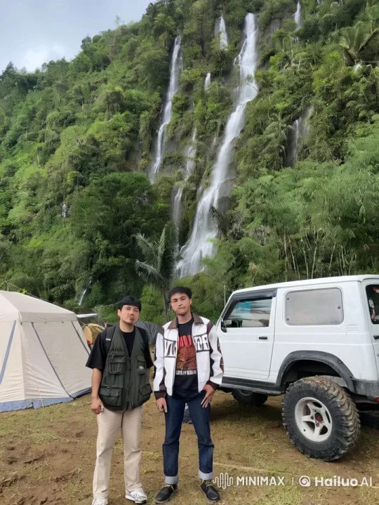 Kungfu Fight Amidst Serene Waterfalls Landscape – AI Generated Video | Hailuo AI