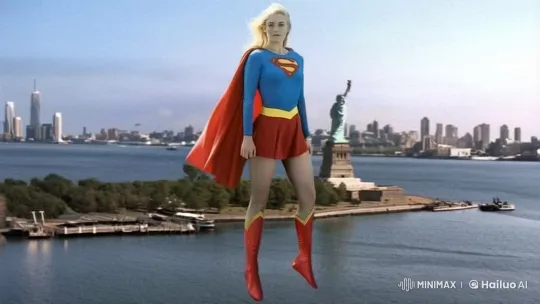 Supergirl Descends on NYC in Live2D Animation – AI Generated Video | Hailuo AI