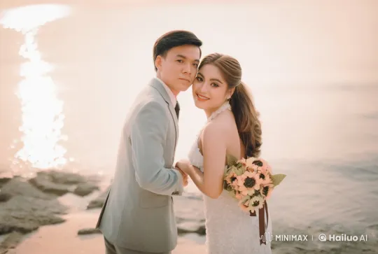 Wedding Day Kung Fu Fight with Sunset Background – AI Generated Video | Hailuo AI